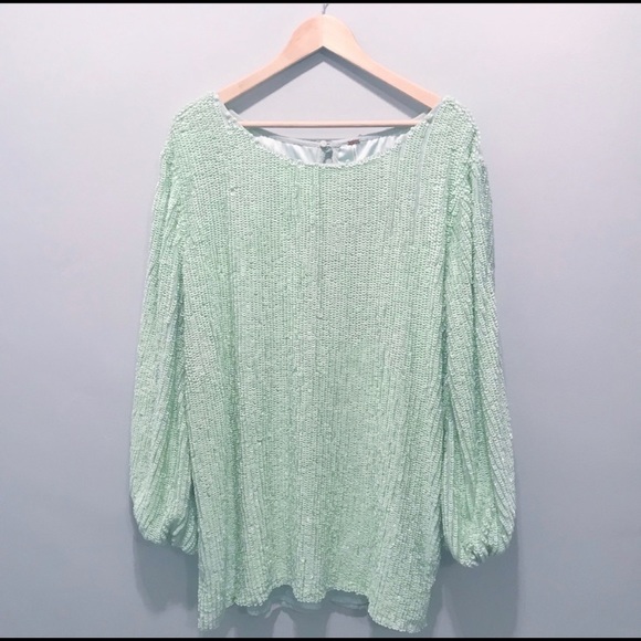 NWOT Free People Brooke sequin mini dress - Picture 6 of 6